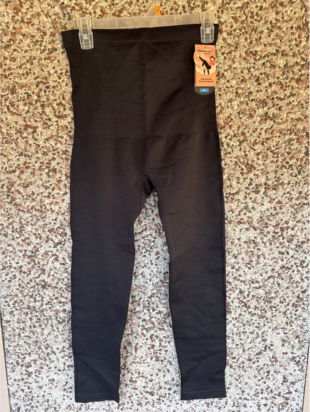 Shapermint Essentials High Waisted Shaping Leggings Black Womens XL 42075 NWT